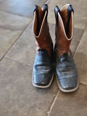 Ariat Black Toe with Brown Shaft Western Boots